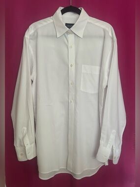 Lucchese Men's White Button-Up Dress Shirt